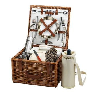 Picnic At Ascot Sussex Picnic Basket with Coffee Flask for Two