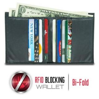 Travelon Safe ID Hack Proof Ripstop Billfold Wallet with RFID Blocking, Black