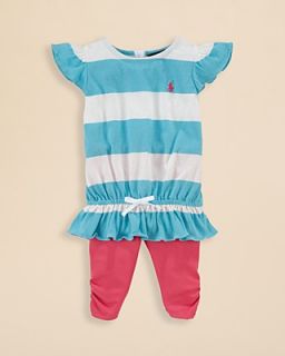 Ralph Lauren Childrenswear Infant Girls' Flutter Sleeve Top & Legging Set   Sizes 9 24 Months