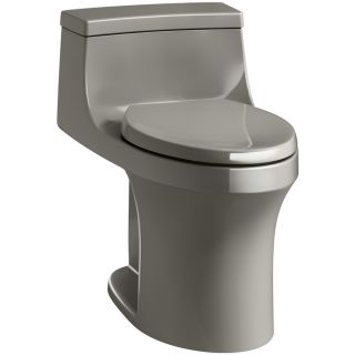 KOHLER San Souci Biscuit 1.28 GPF (4.85 LPF) 12 in Rough in WaterSense Elongated Standard Height Toilet