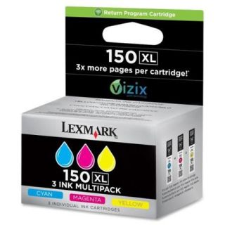 Lexmark 150XL High Capacity Return Program Ink Cartridge 3 / Pack