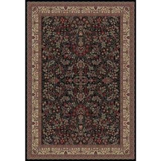 Concord Global Trading Persian Classics Sarouk Black 3 ft. 11 in. x 5 ft. 7 in. Area Rug 20934