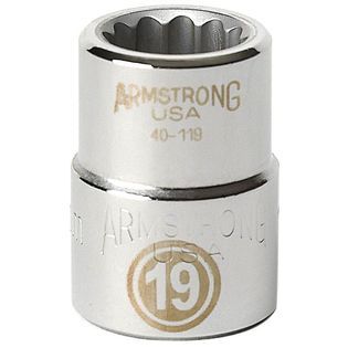 Armstrong 58 mm socket, 12 pt. 3/4 in. drive   Tools   Ratchets