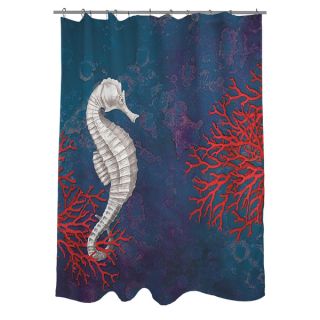Thumbprintz Seastar Bay Seahorse Shower Curtain   Shopping