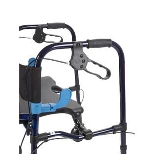 Drive Medical  Clever Lite Flame Blue Junior Rollator Walker with 5