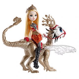Ever After High Apple White Dragonrider (Doll and Braebyrn Dragon