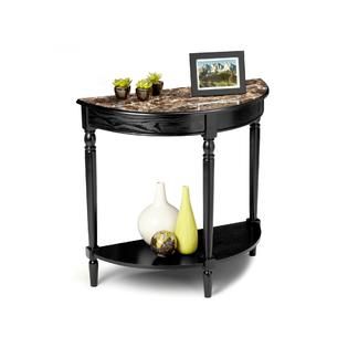 French Country Faux Marble Entryway Table by Convenience Concepts, Inc