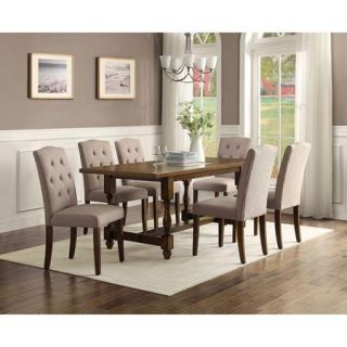 Better Homes and Gardens Providence 7 Piece Dining Set with Upholstered Chairs