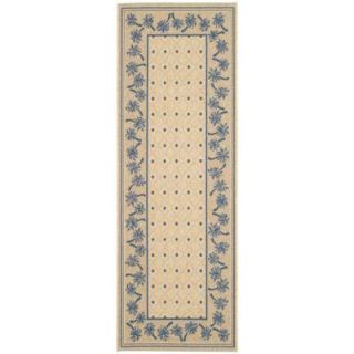 Safavieh Courtyard Ivory/Blue 2 ft. 3 in. x 6 ft. 7 in. Runner CY5148F 27