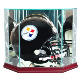 Cherry Finish Octagon Football Helmet Display Case   16199378