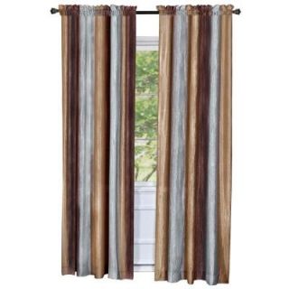 Achim Ombre Chocolate Polyester Curtain Panel   50 in. W x 63 in. L OMPN63CH06