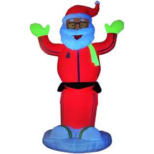 Gemmy Inflatables®  6 ft. Animated Inflatable Neon Dancing Santa