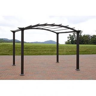 Garden Oasis Arched Steel Pergola Make Your Garden an Oasis at 