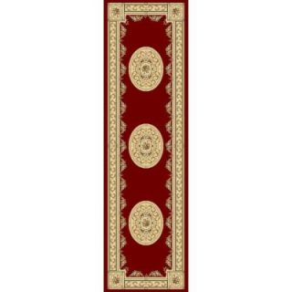Winifred Red/Ivory 2 ft. 2 in. x 11 ft. Indoor Rug Runner 9172935110