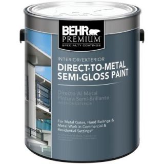 BEHR 1 gal. Red Direct to Metal Semi Gloss Interior/Exterior Paint 321001