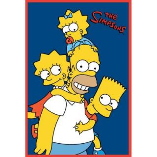 Fun Rugs The Simpsons Homer and Kids Multi Colored 39 in. x 58 in. Area Rug DISCONTINUED SIM 001 3958