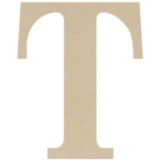 MPI MDF Classic Font Wood Letters and Numbers, 9.5 Inch, Monogram T Multi Colored