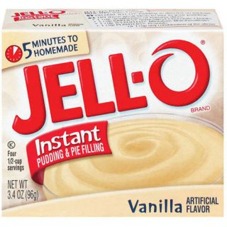 Jell O Vanilla Instant Pudding & Pie Filling, 3.4 Oz