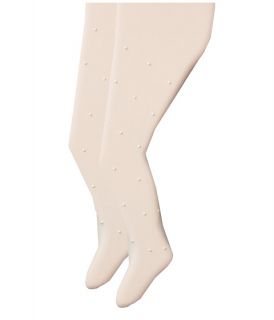 Jefferies Socks Dress Up Pearl Tights 2 Pack (Toddler/Little Kid/Big Kid) Ivory Pearls