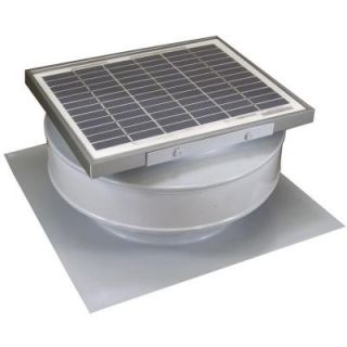 Active Ventilation 365 CFM White Powder Coated 5 Watt Solar Powered Roof Mounted Exhaust Attic Fan RBSF 8 WT