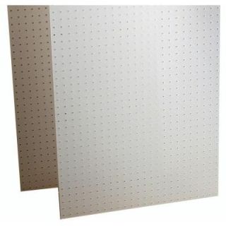 Triton Products DuraBoard 1/8 in. White Polypropylene Pegboards with DuraHook Assortment (22 Pieces) 018 Kit