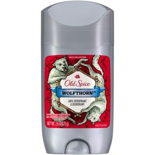 Old Spice Wild Collection Wolfthorn Scent Men's Invisible Solid Anti Perspirant & Deodorant, 2.6 oz
