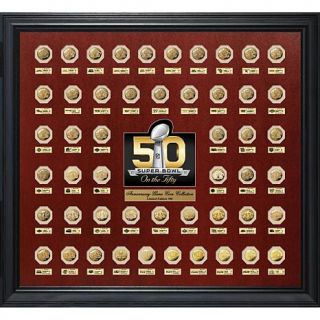 Officially Licensed NFL Super Bowl 50 Gold Flip Coin Anniversary Collection Fra   7896441