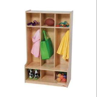 Kid's Play 3 Section Seat Locker (Blueberry)