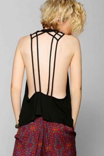 Sparkle & Fade Strappy Open Back Tank Top