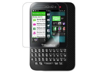 Skinomi Carbon Fiber Black Phone Skin+Screen Protector Cover for BlackBerry Q5