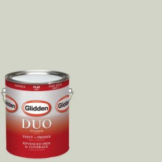 Glidden DUO 1 gal. #HDGCN06 Soft Meadow Flat Latex Interior Paint with Primer HDGCN06 01F