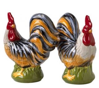 Pfaltzgraff Margarita Rooster Shape Salt and Pepper Set —