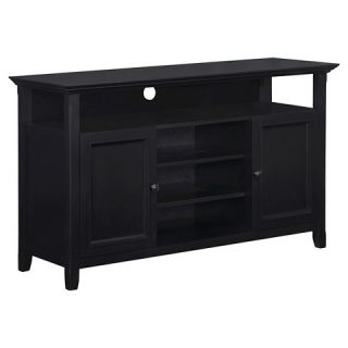 Simpli Home Amherst TV Media Stand   Black (Fits TV up to 60)