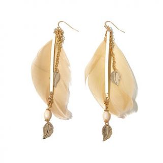 Lyric Culture by Diane Gilman Feather Earrings   7901444