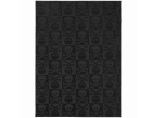 Jolly Roger Black Area Rug (5' x 7')