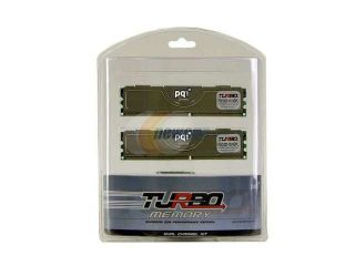 PQI TURBO 1GB (2 x 512MB) 184 Pin DDR SDRAM DDR 400 (PC 3200) Dual Channel Kit Desktop Memory Model PQI3200 1024DPL