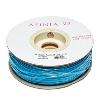AFINIA Value Line 1.75 mm Glow in the Dark Blue ABS Plastic 3D Printer Filament (1kg) AF ABS 1.75 1K GL BL
