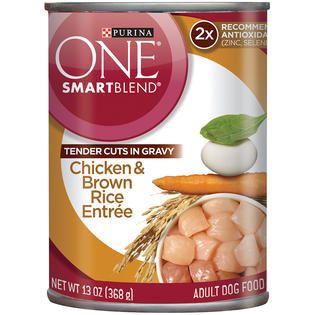Purina One SmartBlend Chicken & Brown Rice Entree Tender Cuts in Gravy