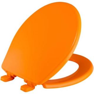BEMIS Slow Close Round Closed Front Toilet Seat in Tangerine 580SLOW 723