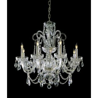 Bohemian Crystal 8 Light Candle Chandelier by Crystorama