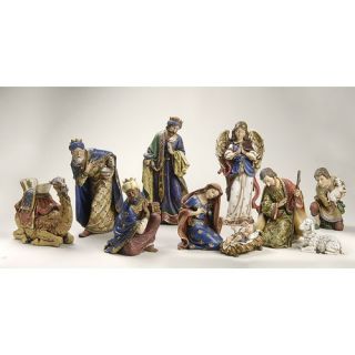 Roman, Inc. 10 Piece Nativity Figurine Set