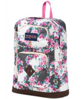 Jansport Austin Backpack, Multi Grey Floral Flourish   Bed in a Bag