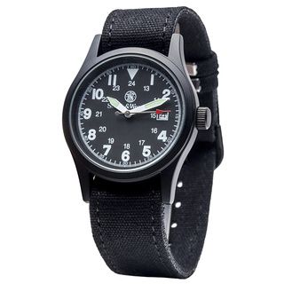 Smith & Wesson Mens Black Military Analog Watch