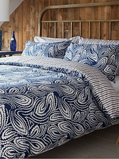 Kingsley Home Indiana bed linen sets in indigo blue