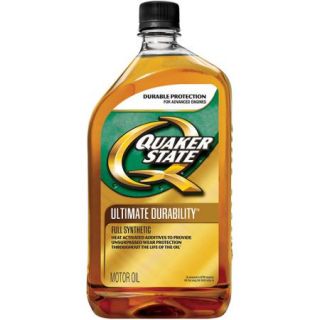 Quaker State Ultimate Durability Full Synthetic Motor Oil 5W 30 , 1 qt.