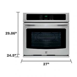 Kenmore 27 Self Clean Electric Single Wall Oven   Seamless Style and
