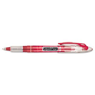 Paper Mate ® Liquid Flair Porous Point Stick Pen, Red Ink, Medium