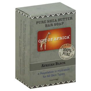 Out of Africa  Bar Soap, Pure Shea Butter, African Black, 4 oz (113 g)