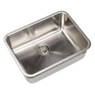 American Standard Prevoir Undermount Brushed Stainless Steel 25 in. Single Bowl Kitchen Sink 14SB.251900.073
