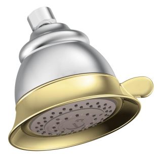 Moen Chrome/ Polished Brass Four function Standard Shower Head
